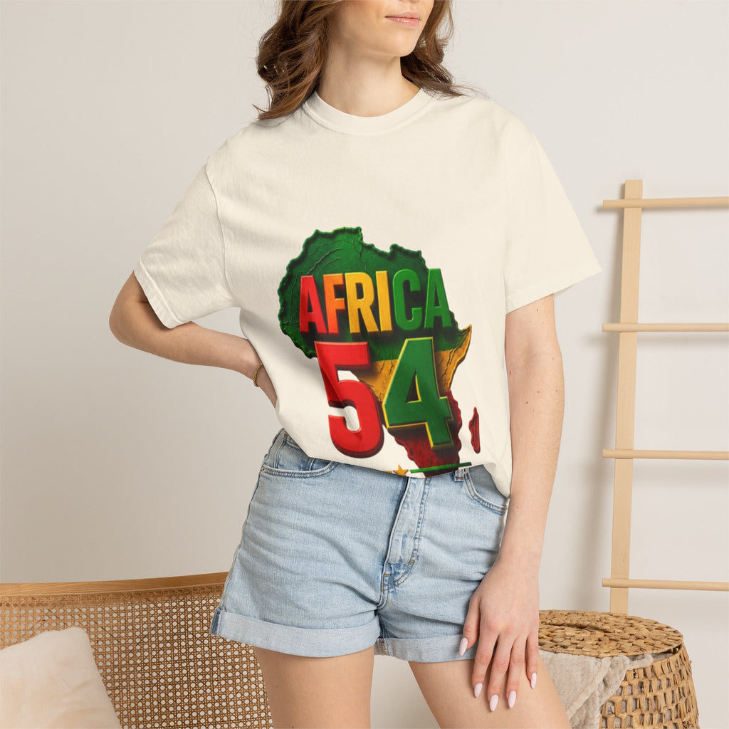 Africa 54 T-Shirt — Pan-African Map Graphic Tee (Celebrate African Unity)