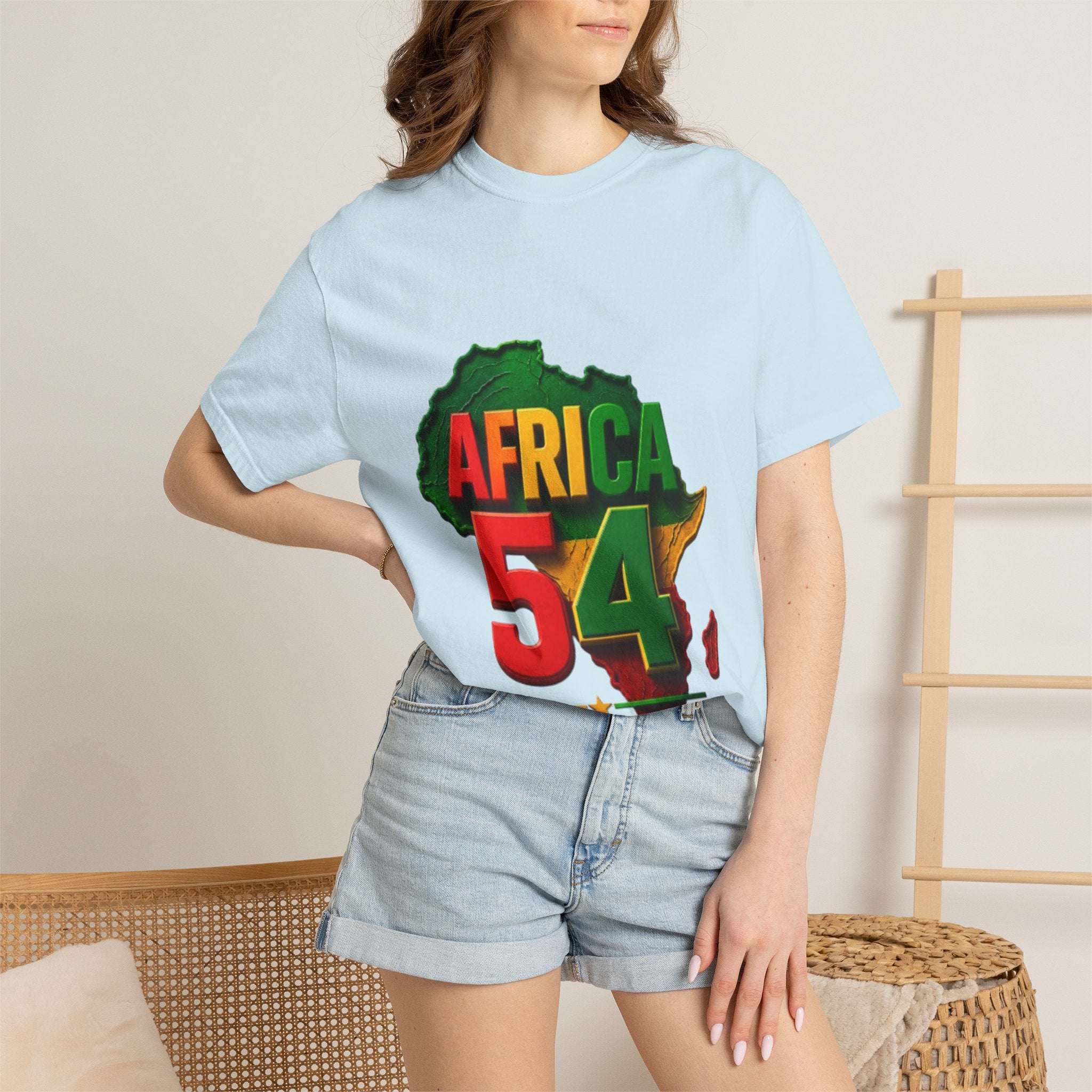 Africa 54 T-Shirt — Pan-African Map Graphic Tee (Celebrate African Unity)