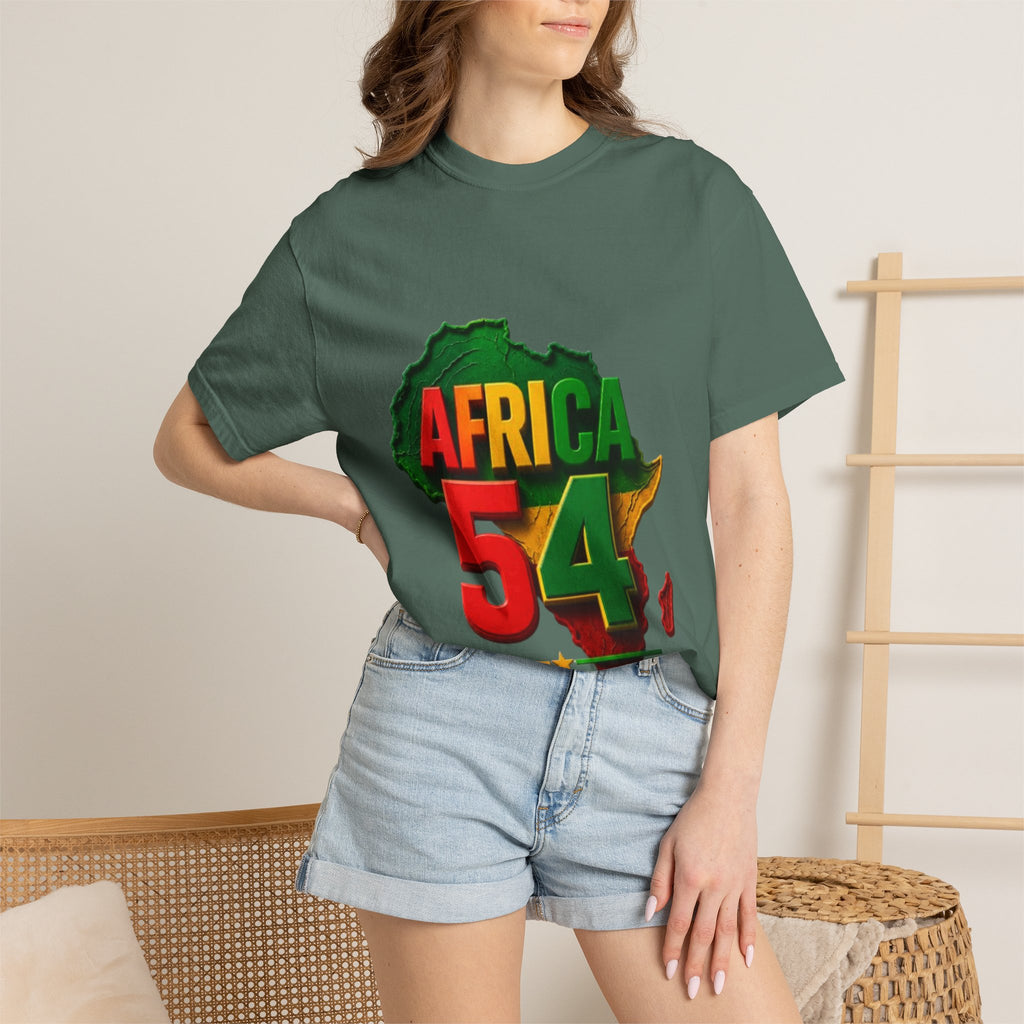 Africa 54 T-Shirt — Pan-African Map Graphic Tee (Celebrate African Unity)