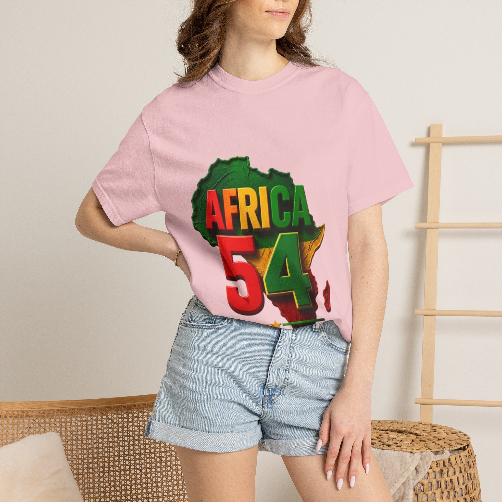 Africa 54 T-Shirt — Pan-African Map Graphic Tee (Celebrate African Unity)