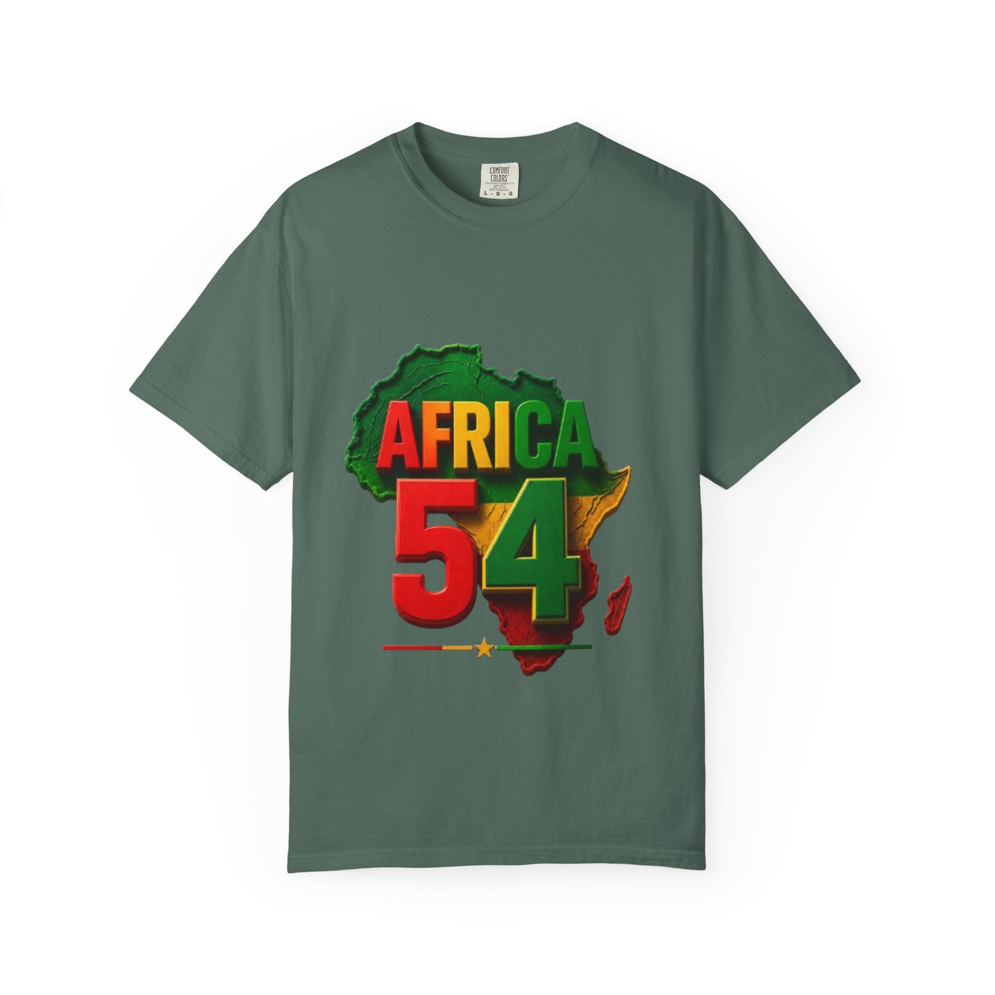 Africa 54 T-Shirt — Pan-African Map Graphic Tee (Celebrate African Unity)