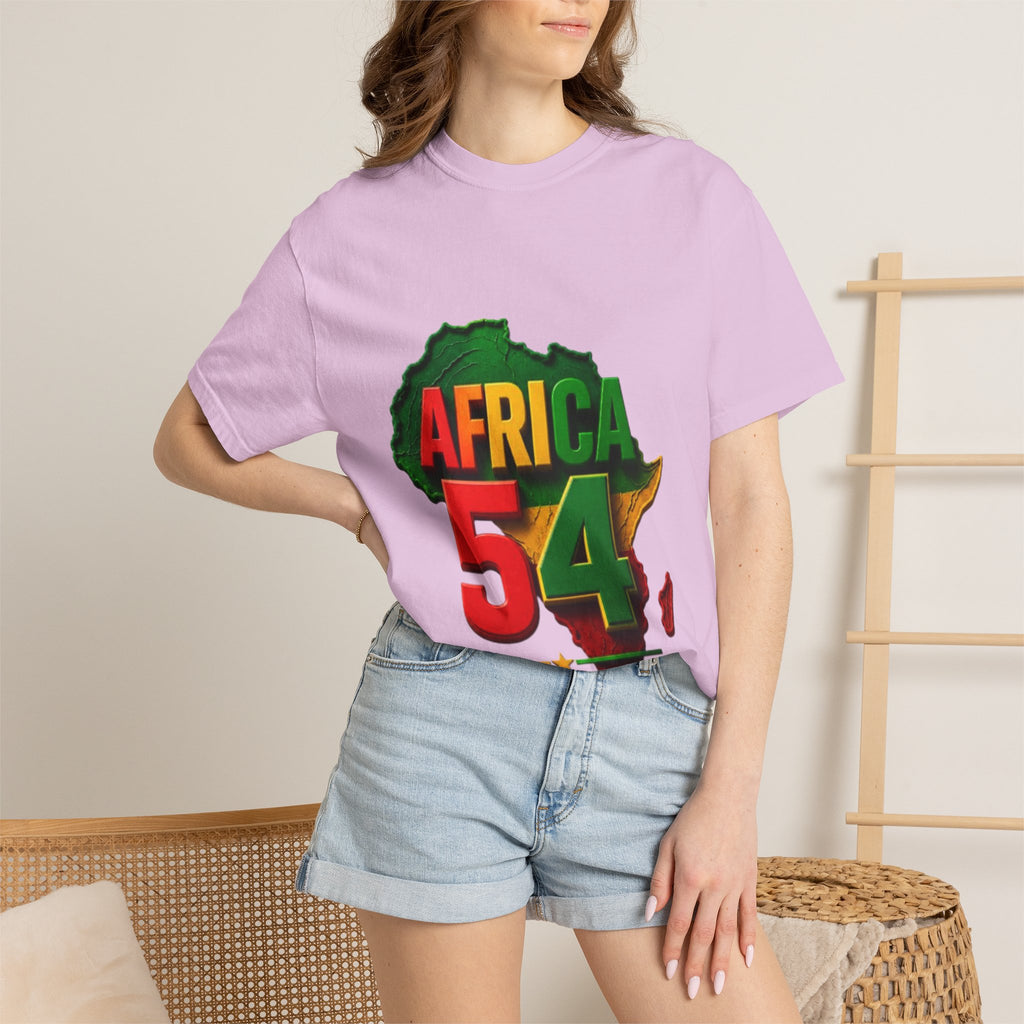 Africa 54 T-Shirt — Pan-African Map Graphic Tee (Celebrate African Unity)