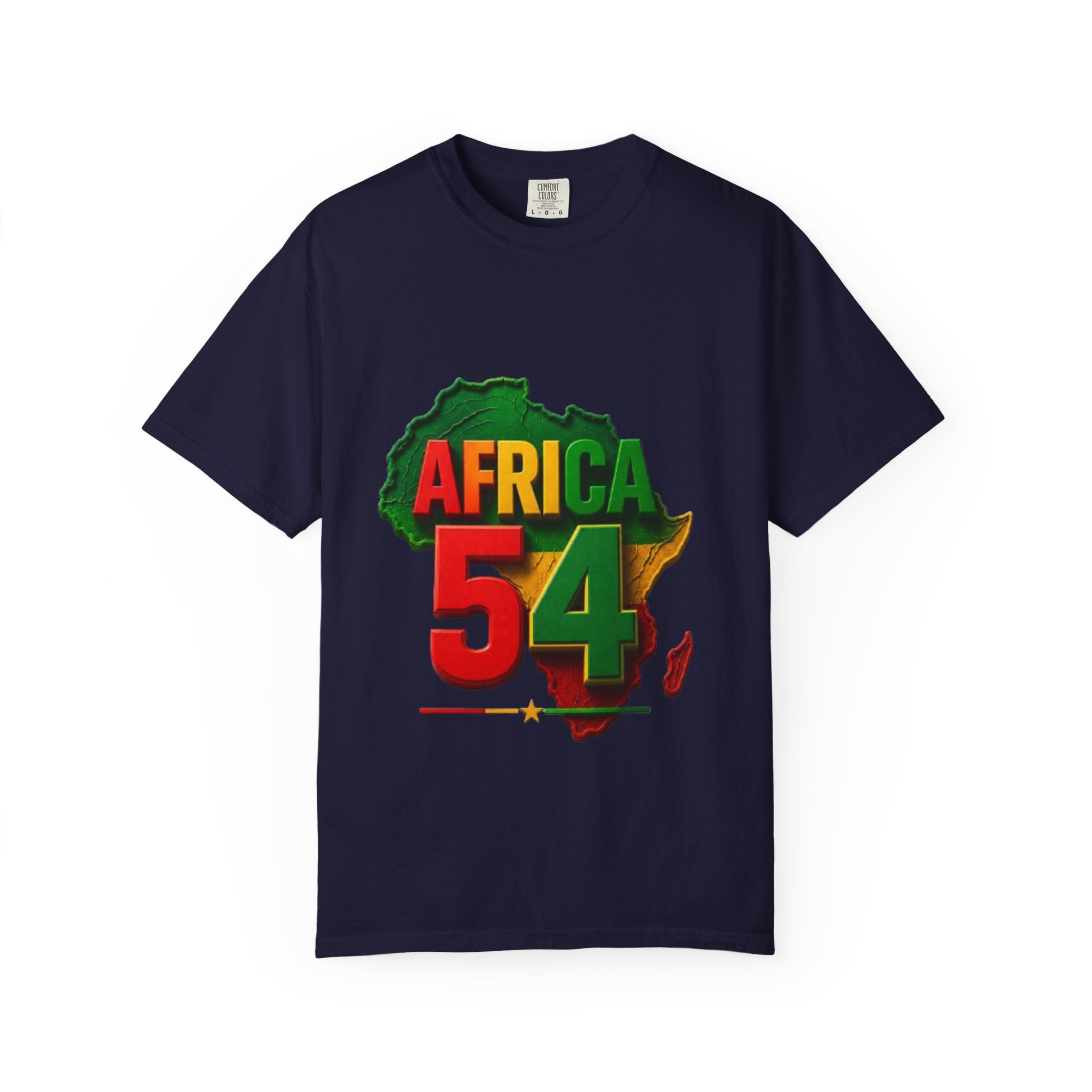 Africa 54 T-Shirt — Pan-African Map Graphic Tee (Celebrate African Unity)