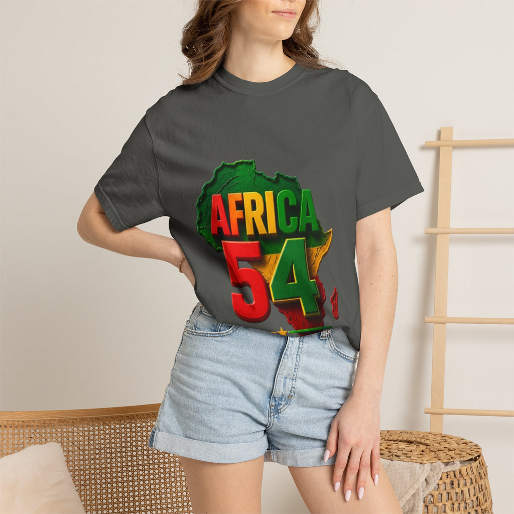 Africa 54 T-Shirt — Pan-African Map Graphic Tee (Celebrate African Unity)