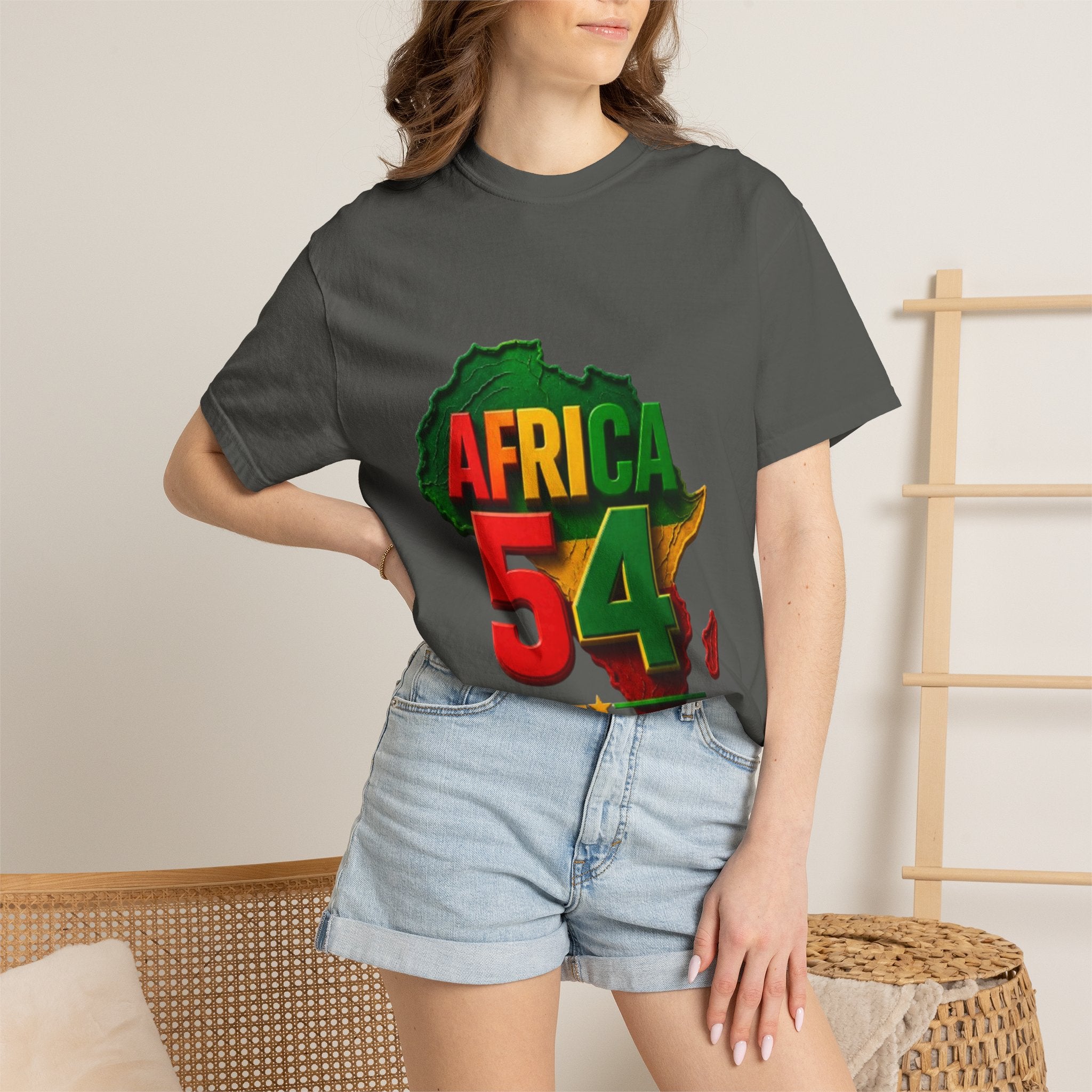 Africa 54 T-Shirt — Pan-African Map Graphic Tee (Celebrate African Unity)