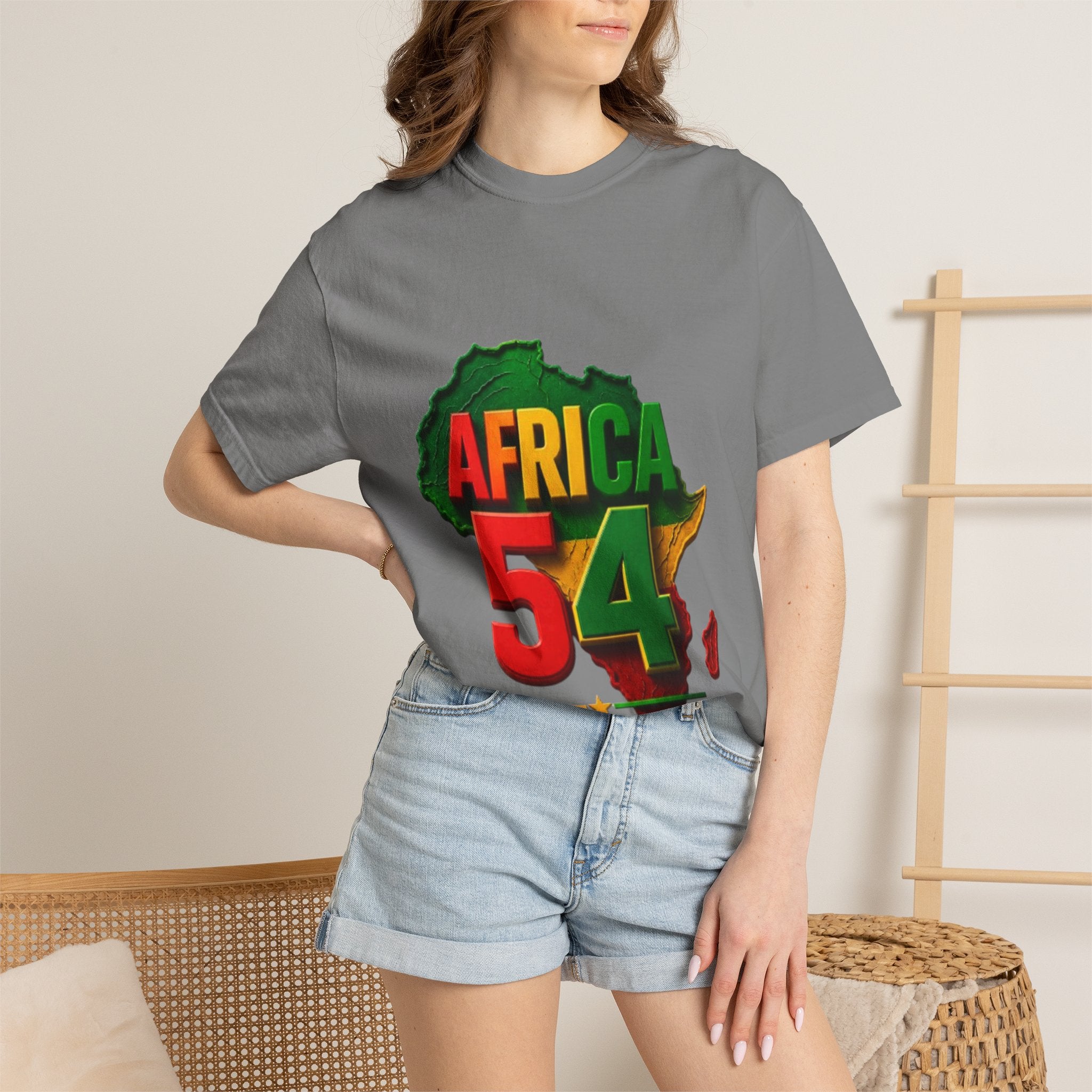 Africa 54 T-Shirt — Pan-African Map Graphic Tee (Celebrate African Unity)
