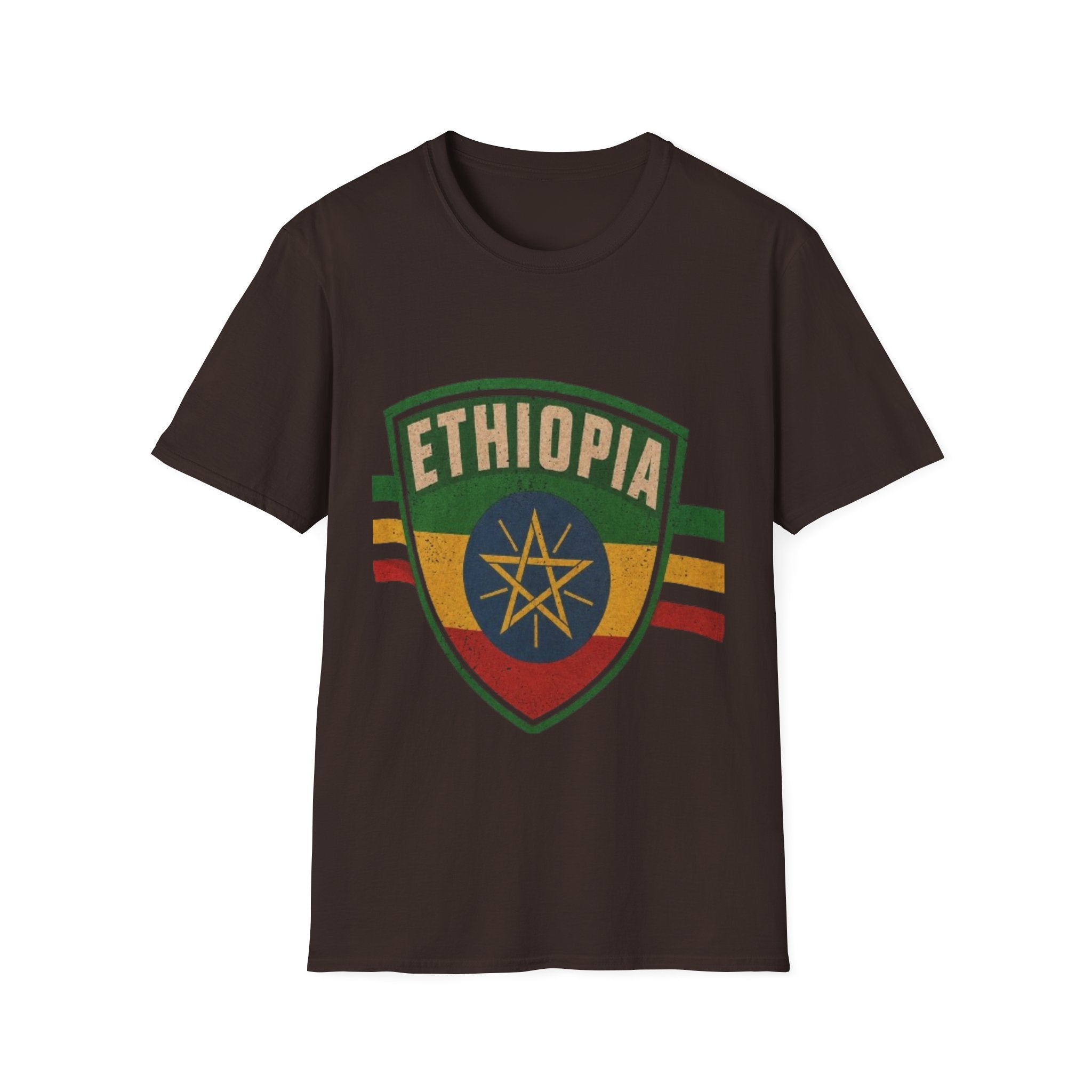 Ethiopia Shield T-Shirt — Vintage Flag Emblem Tee