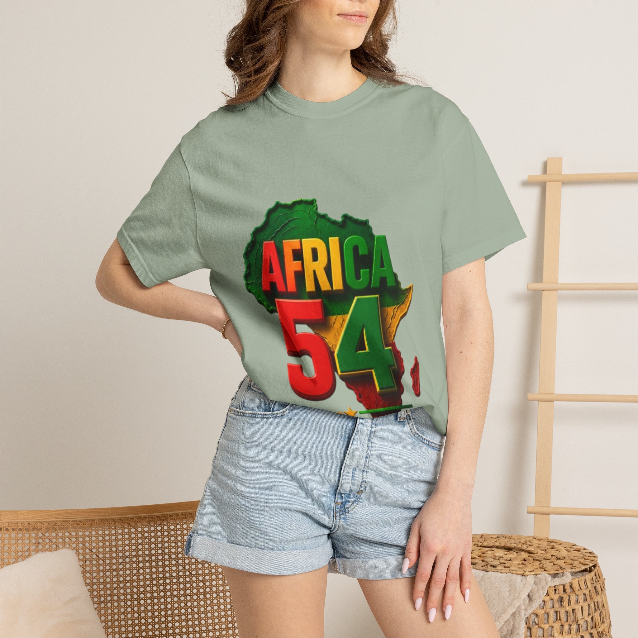 Africa 54 T-Shirt — Pan-African Map Graphic Tee (Celebrate African Unity)