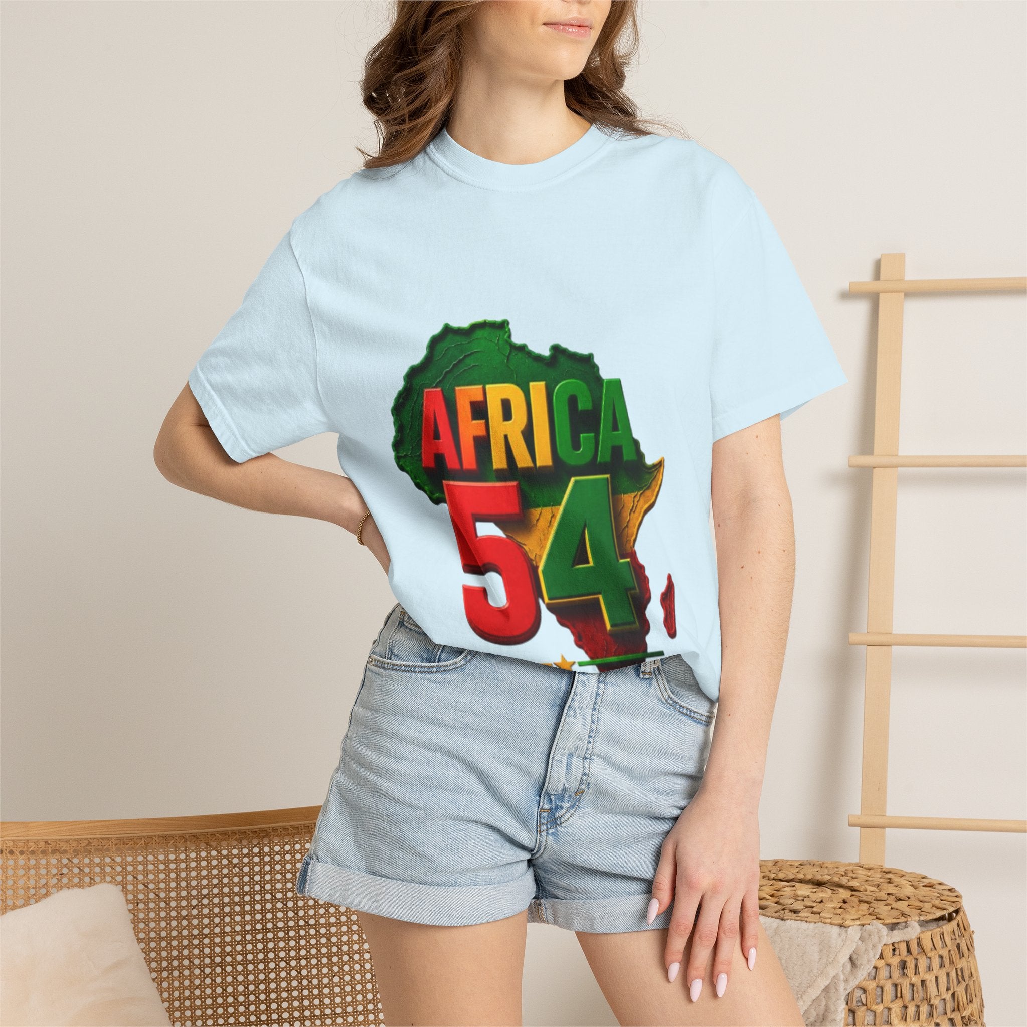 Africa 54 T-Shirt — Pan-African Map Graphic Tee (Celebrate African Unity)
