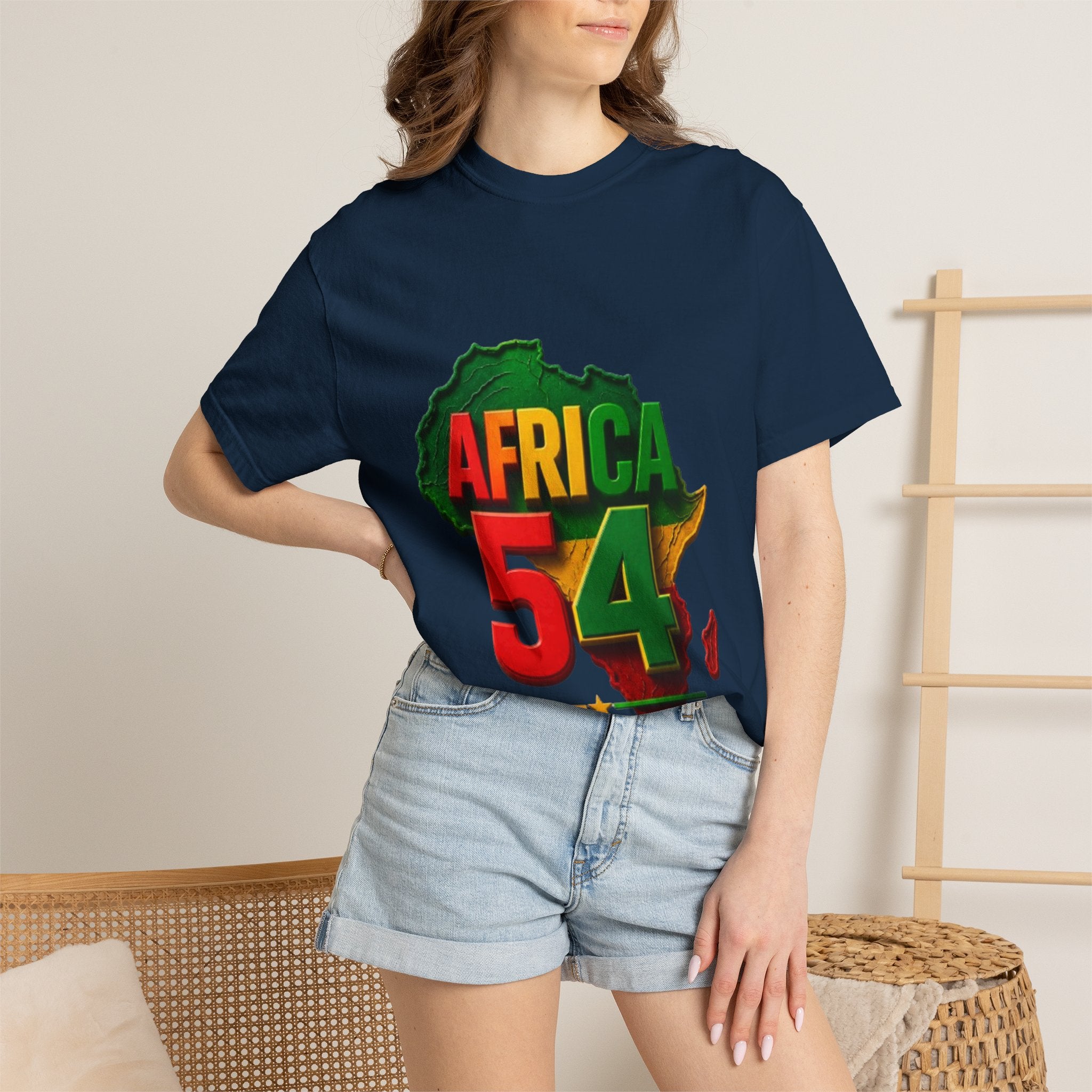 Africa 54 T-Shirt — Pan-African Map Graphic Tee (Celebrate African Unity)
