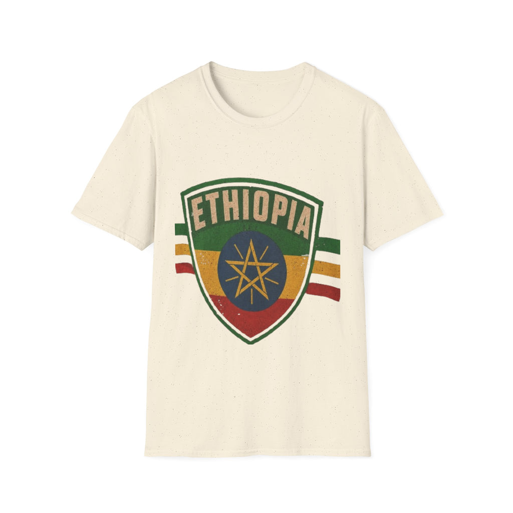 Ethiopia Shield T-Shirt — Vintage Flag Emblem Tee