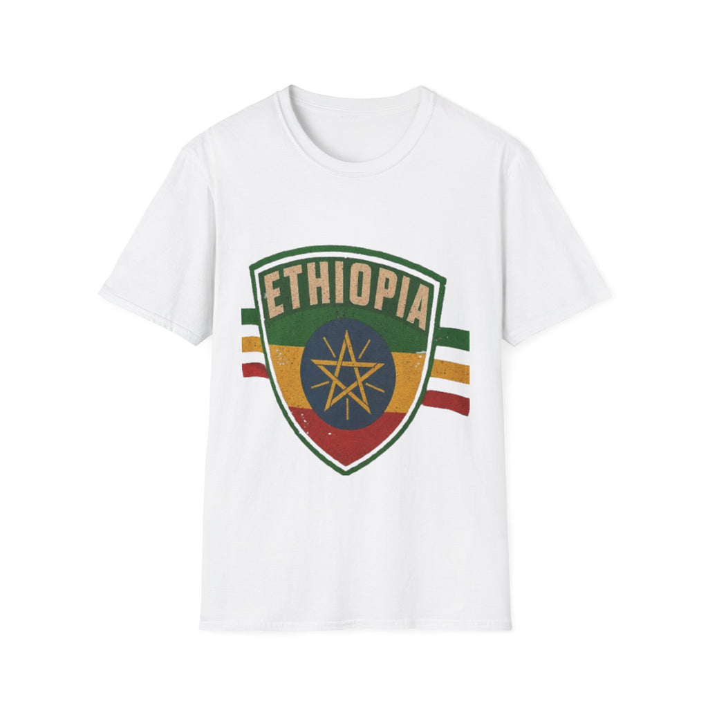 Ethiopia Shield T-Shirt — Vintage Flag Emblem Tee