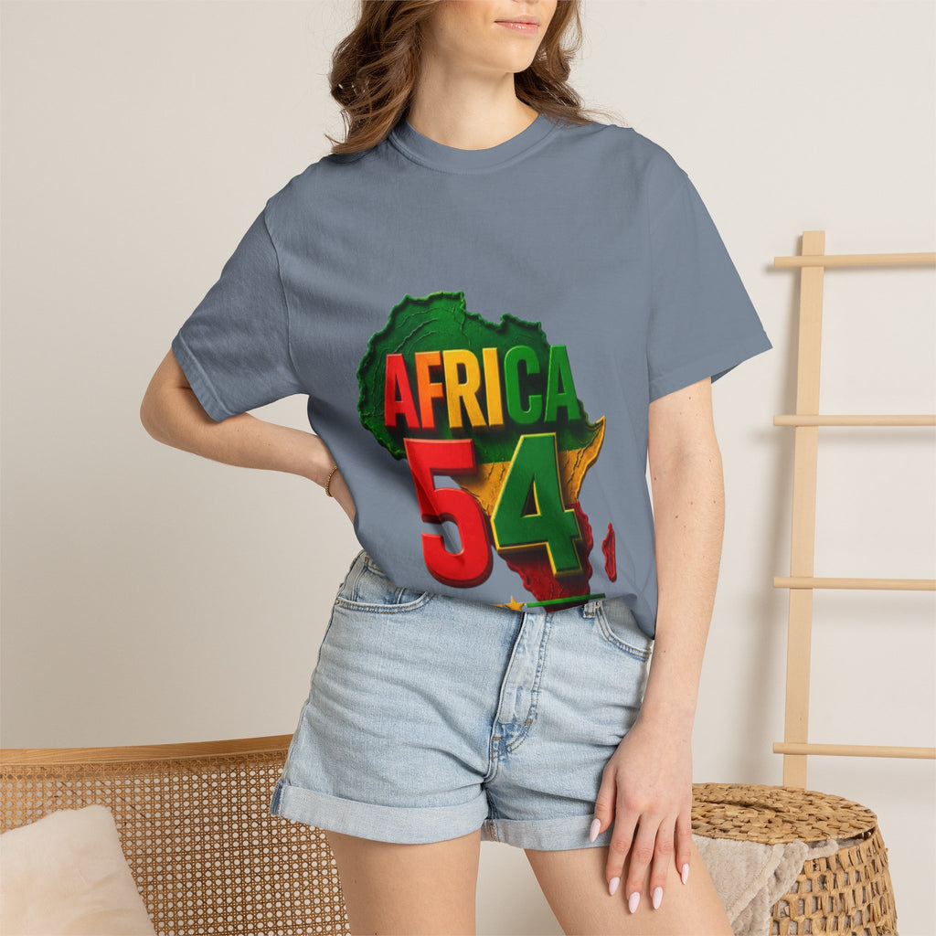 Africa 54 T-Shirt — Pan-African Map Graphic Tee (Celebrate African Unity)
