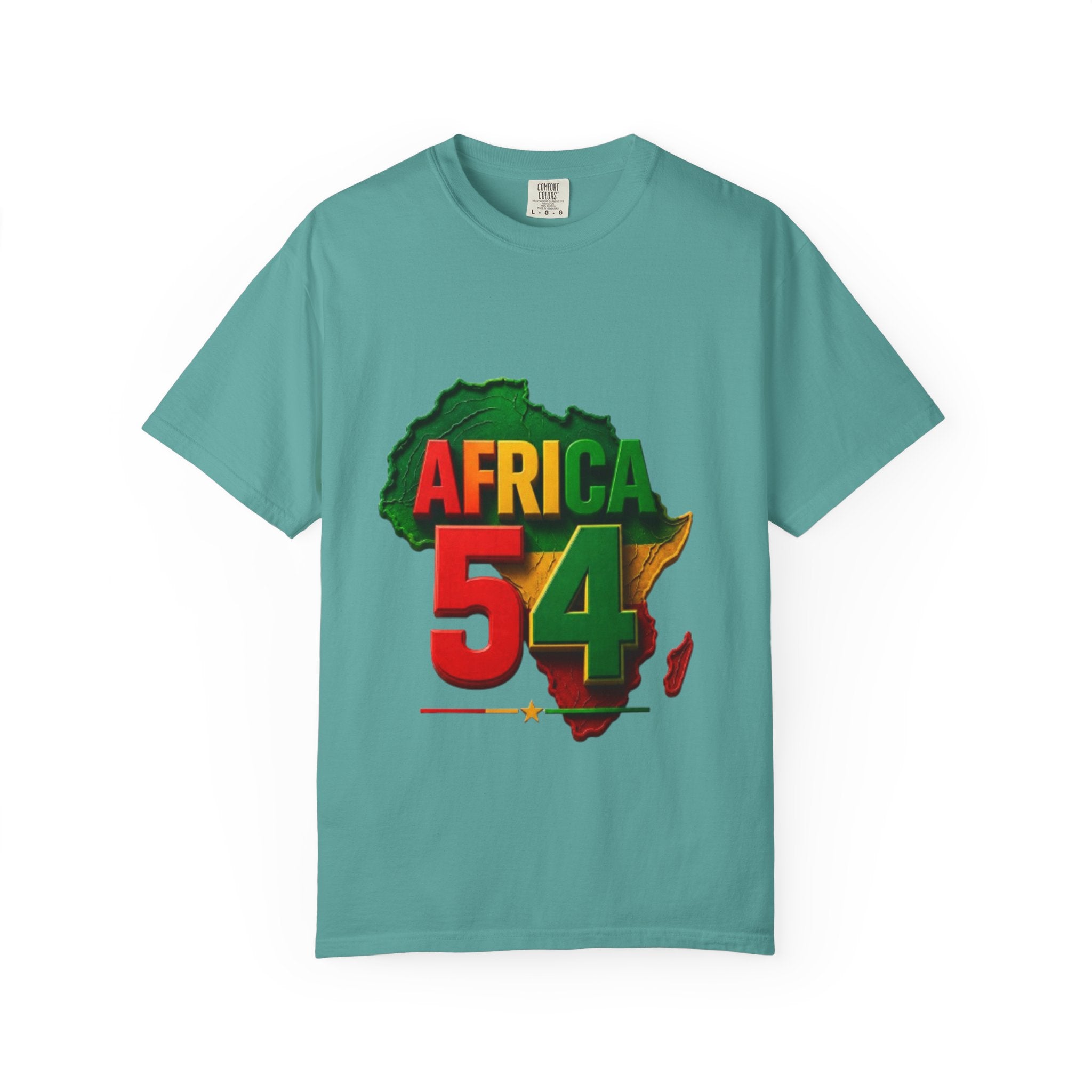 Africa 54 T-Shirt — Pan-African Map Graphic Tee (Celebrate African Unity)
