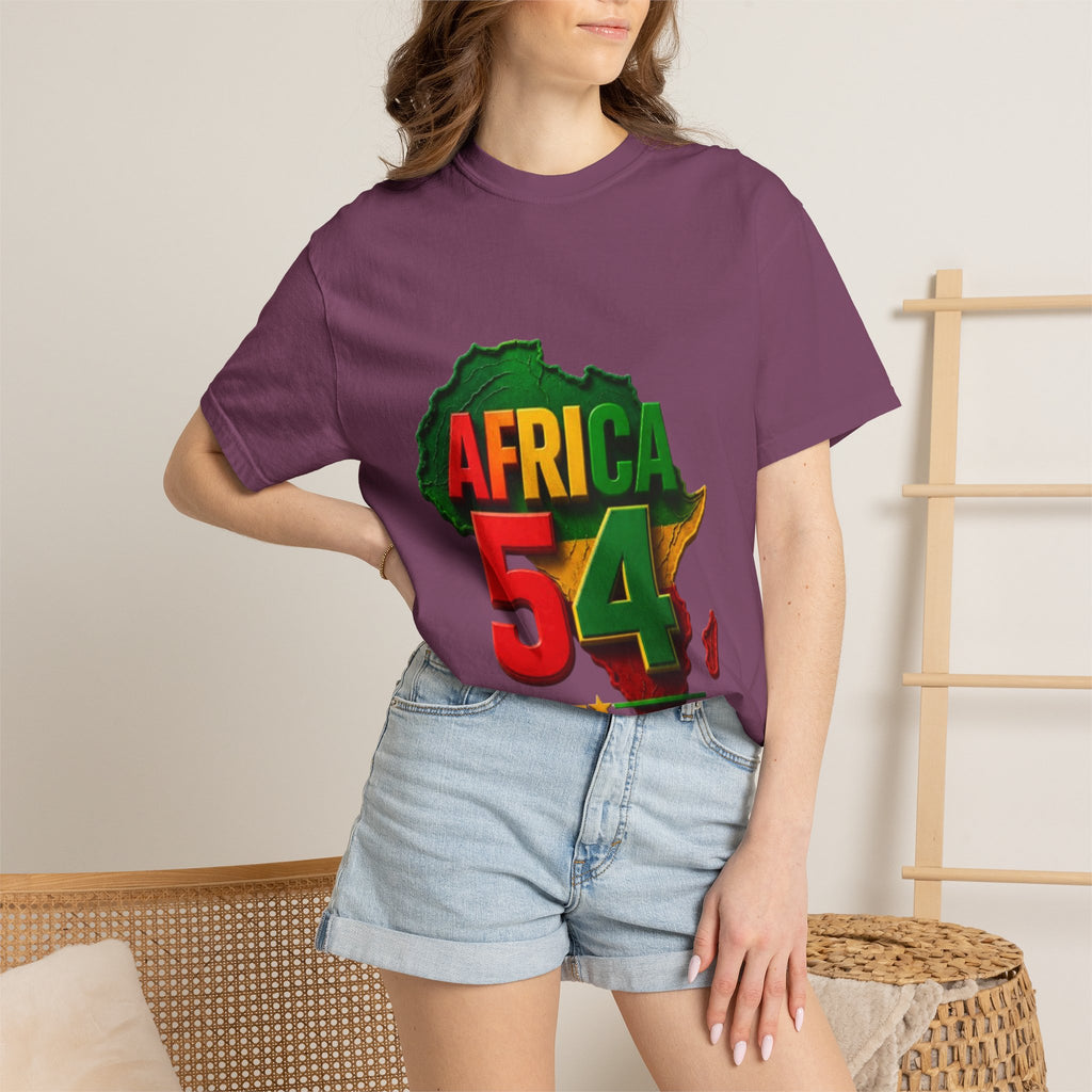 Africa 54 T-Shirt — Pan-African Map Graphic Tee (Celebrate African Unity)