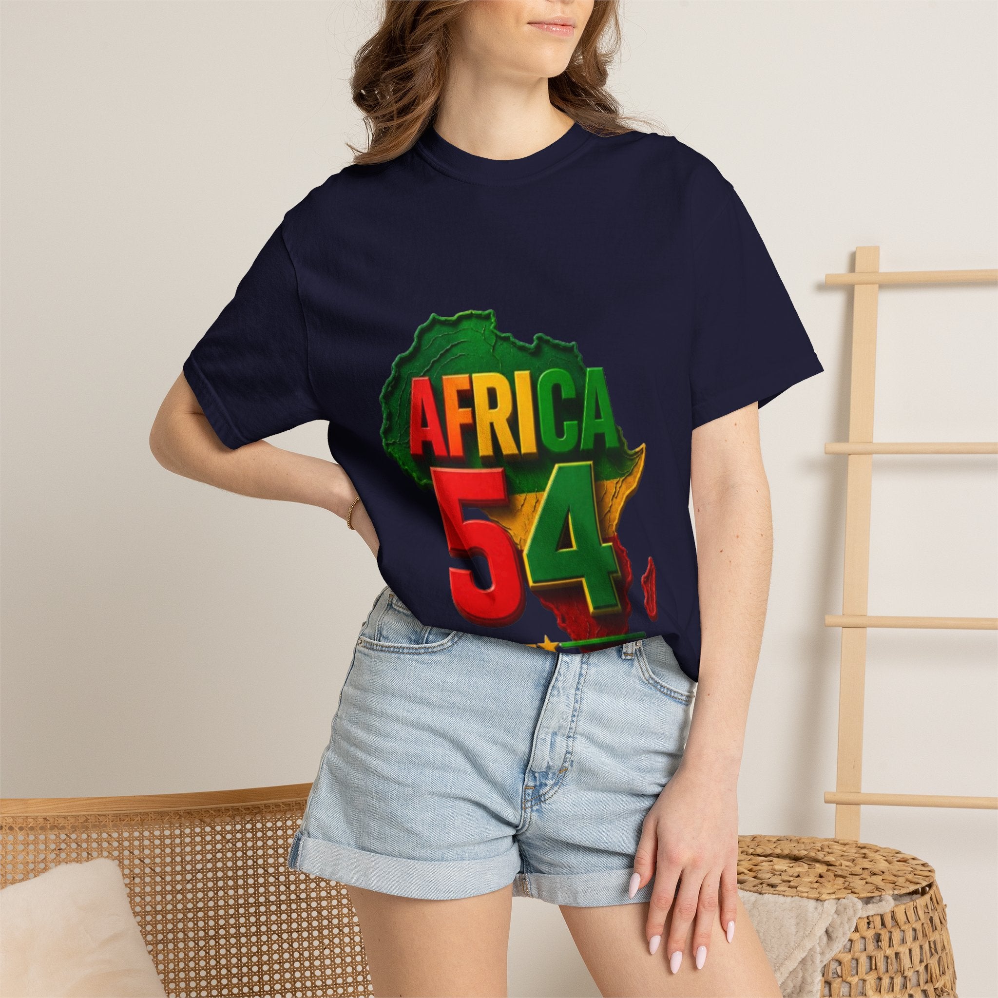 Africa 54 T-Shirt — Pan-African Map Graphic Tee (Celebrate African Unity)