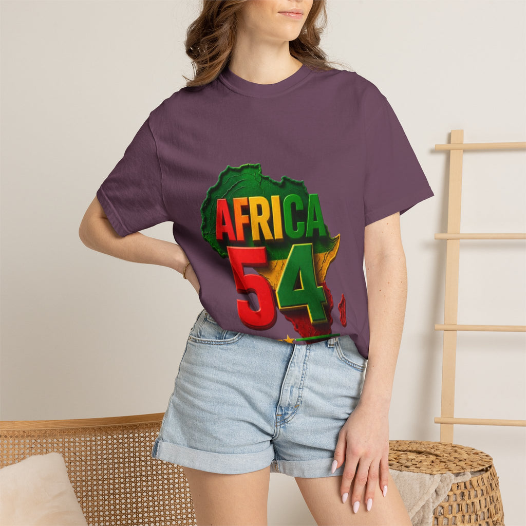 Africa 54 T-Shirt — Pan-African Map Graphic Tee (Celebrate African Unity)