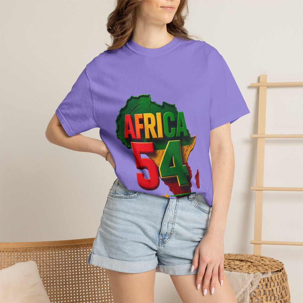 Africa 54 T-Shirt — Pan-African Map Graphic Tee (Celebrate African Unity)
