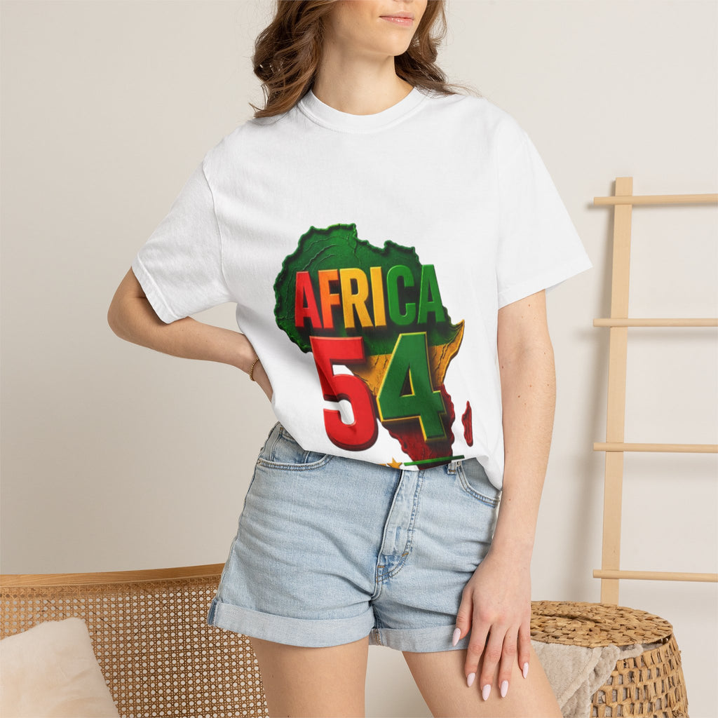 Africa 54 T-Shirt — Pan-African Map Graphic Tee (Celebrate African Unity)