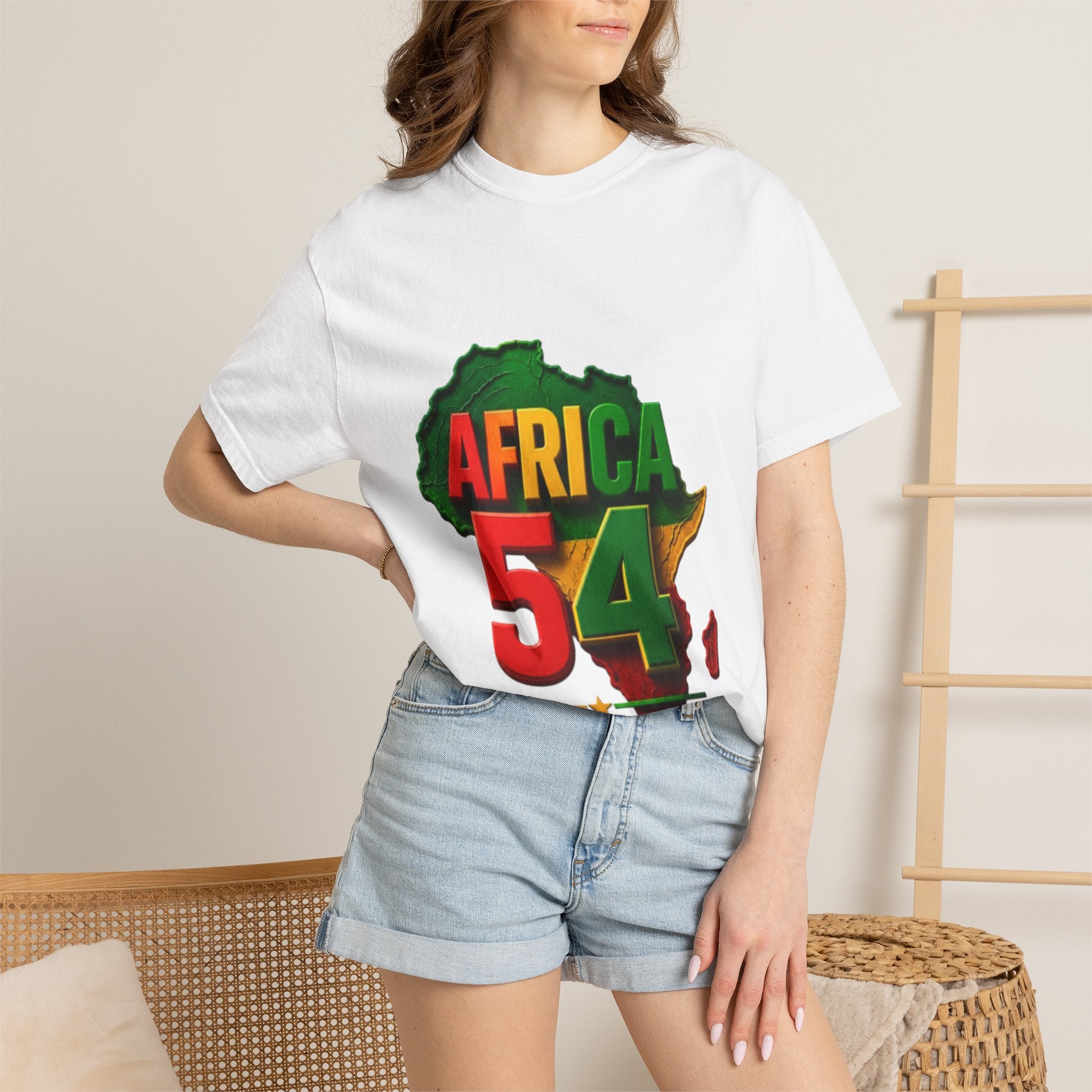 Africa 54 T-Shirt — Pan-African Map Graphic Tee (Celebrate African Unity)