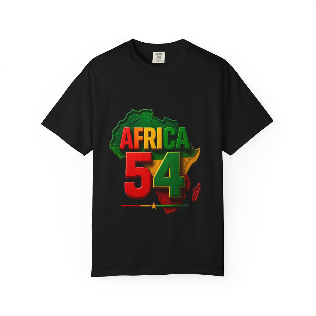 Africa 54 T-Shirt — Pan-African Map Graphic Tee (Celebrate African Unity)